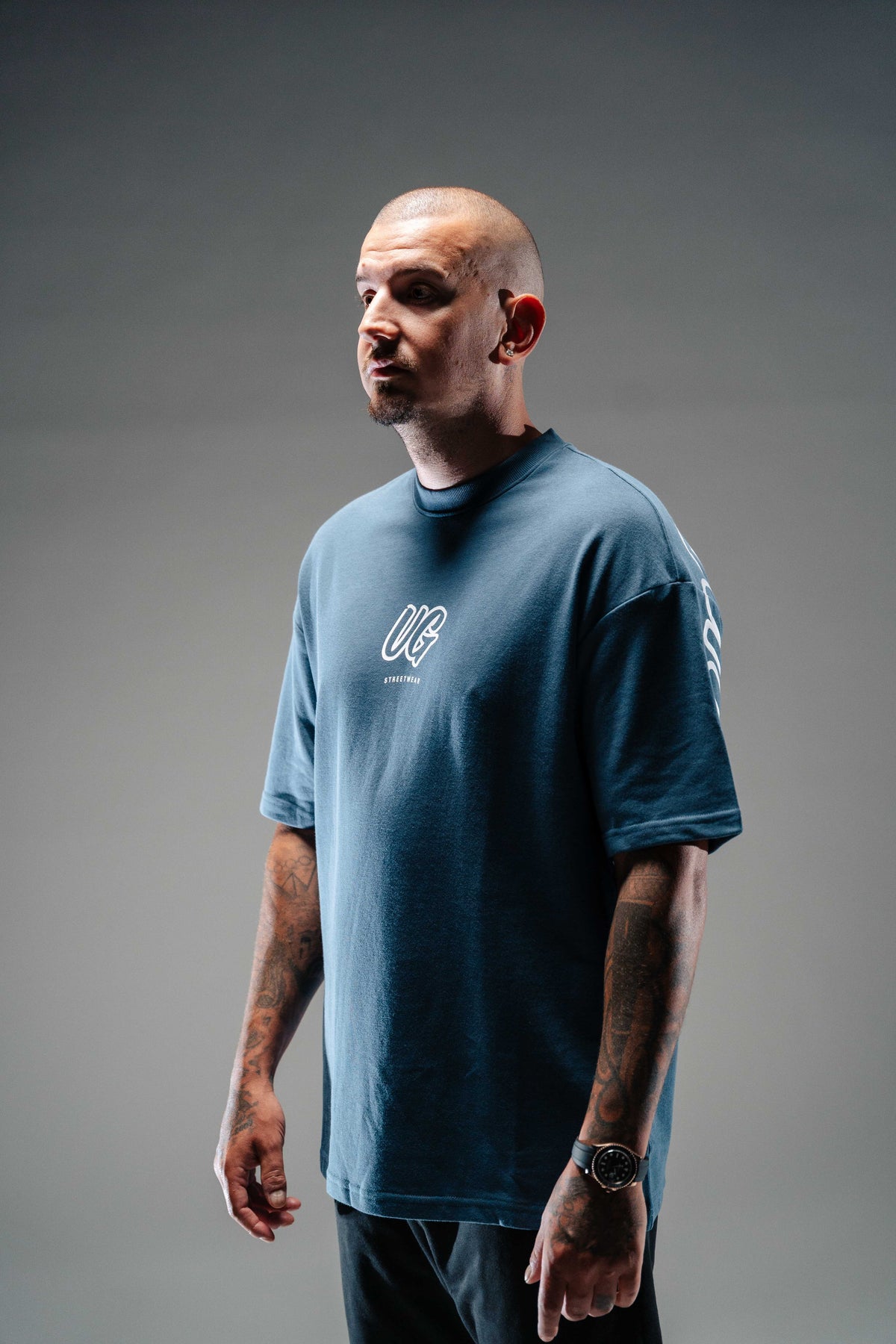 Hype Tee (Static Blue)