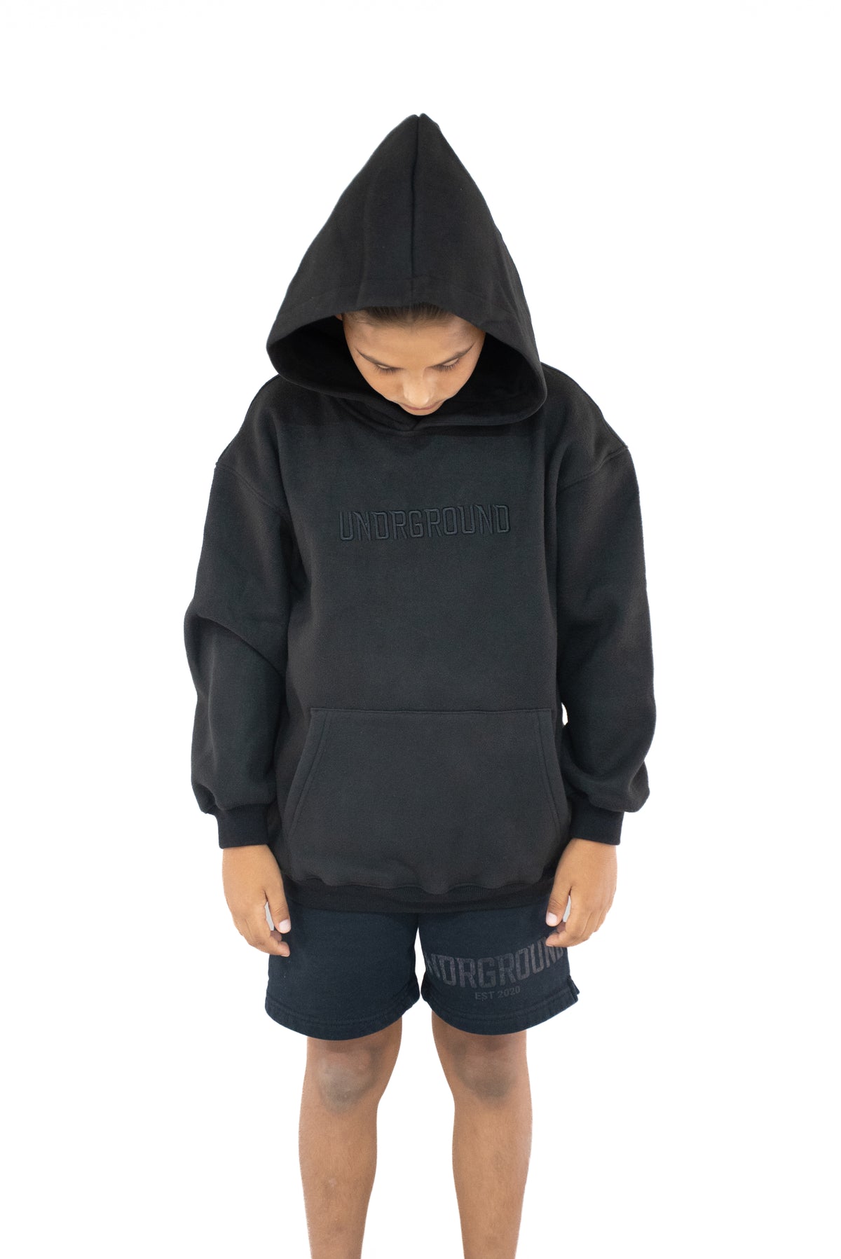 Kids Black " Moving In Silence " Hoodie
