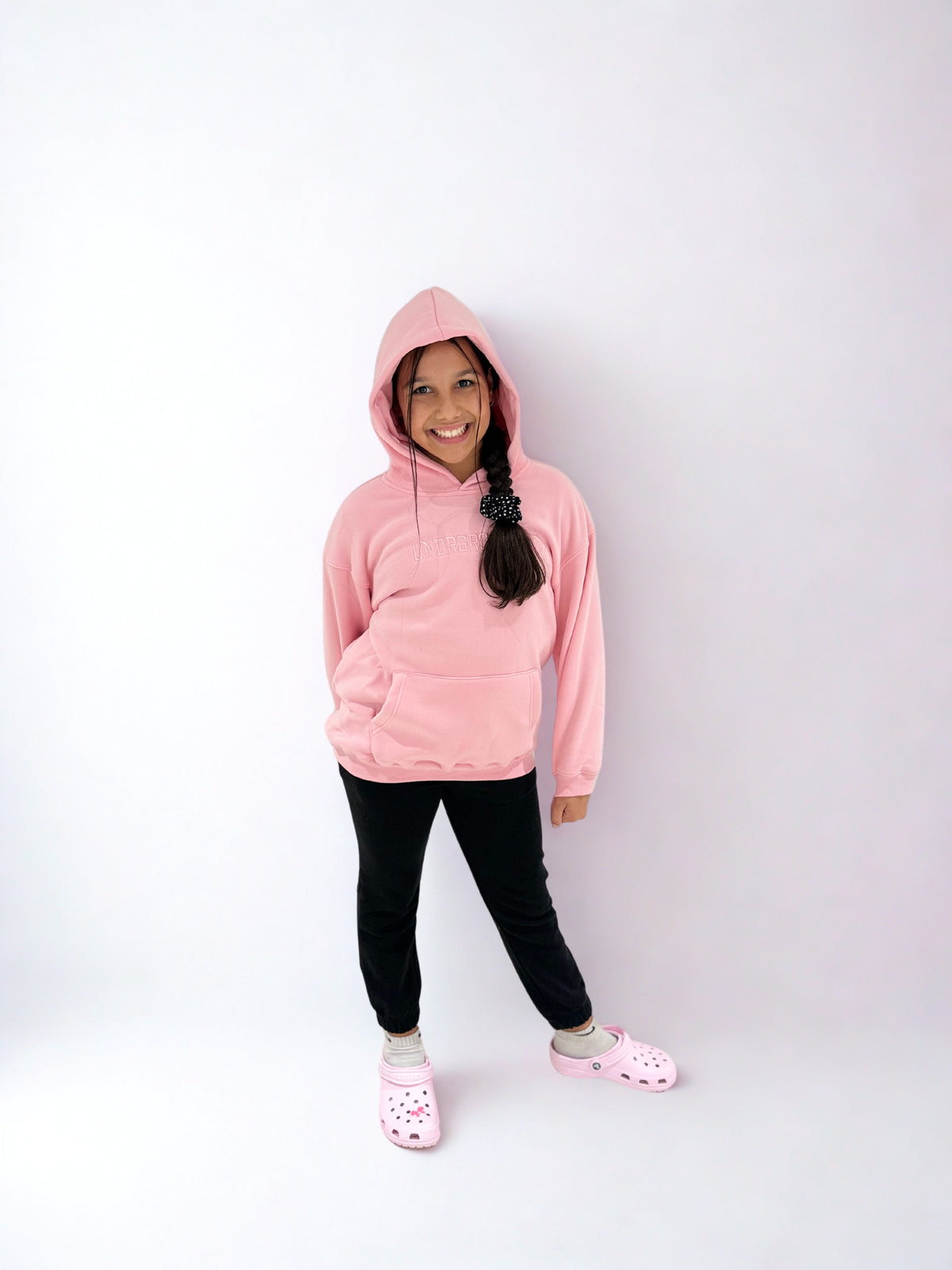 Kids Pink " Moving In Silence " Hoodie