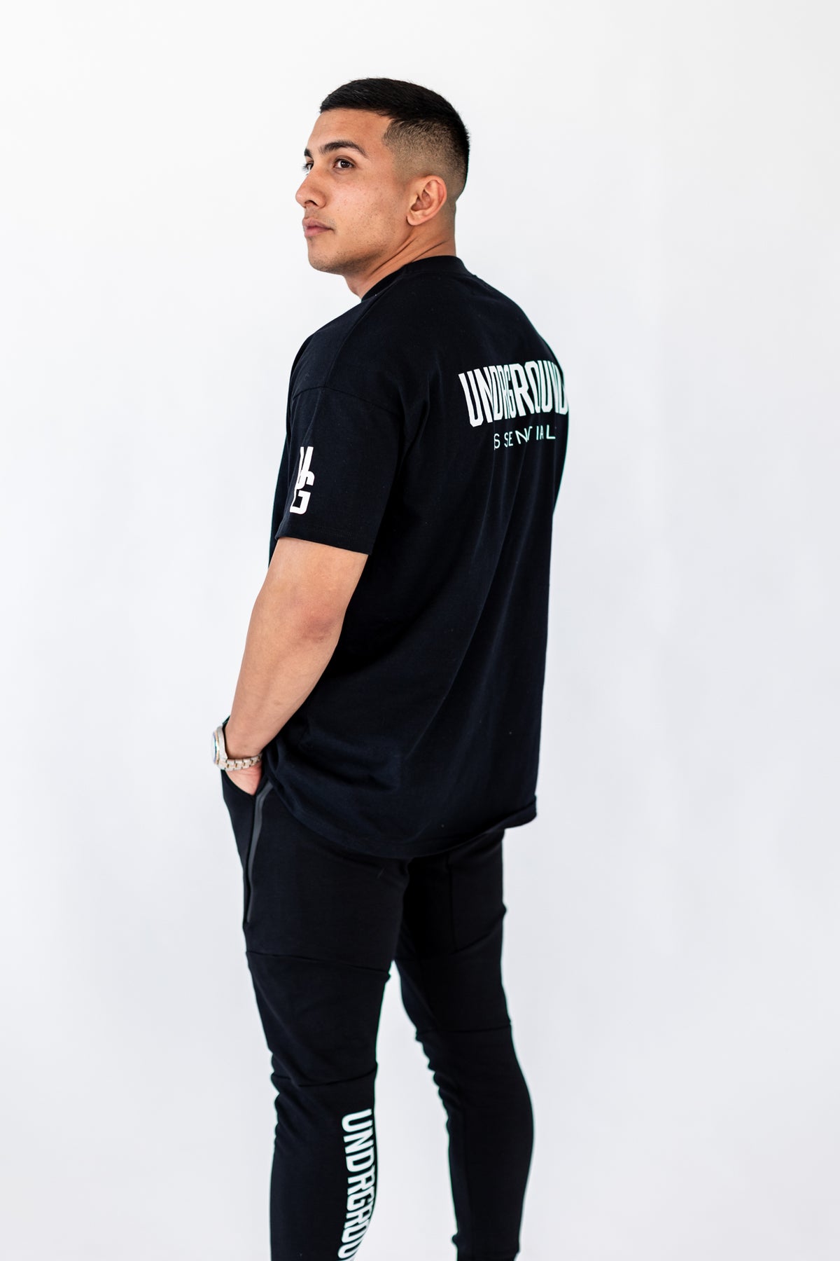 Tapered Joggers x Black