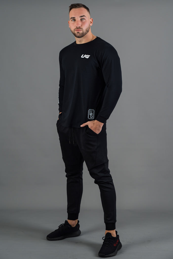 Long Sleeve Tee Black/White