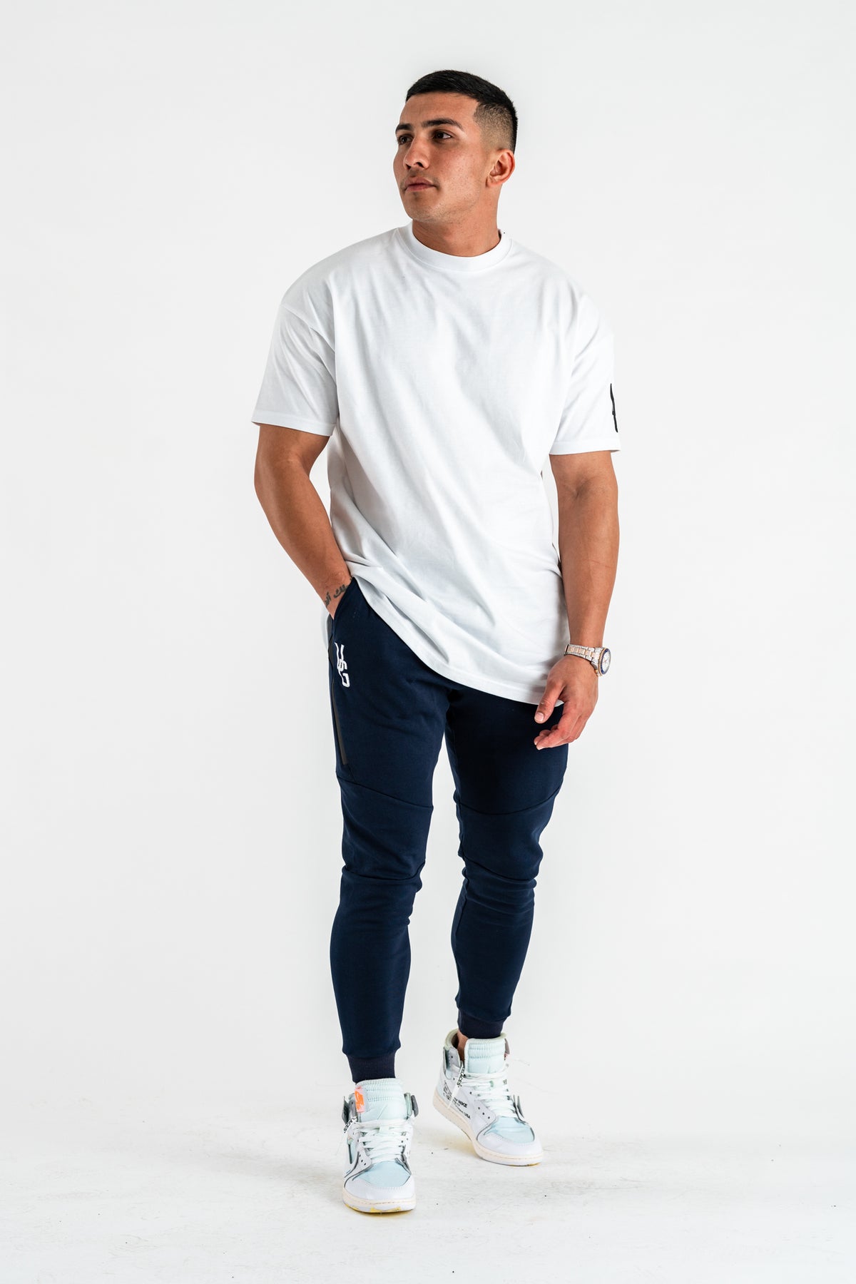 Tapered Joggers x Navy