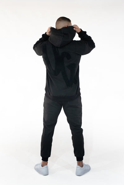 Black Trackpants " Moving In Silence " Collection