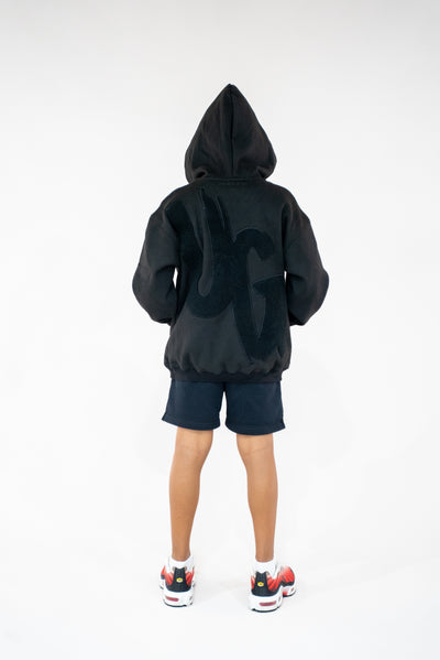 Kids Black " Moving In Silence " Hoodie