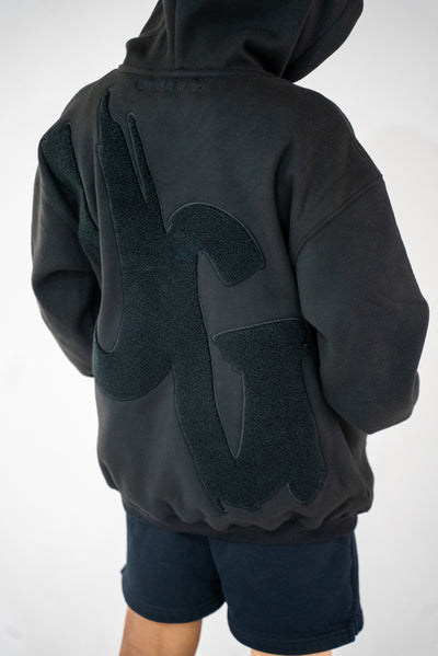 Kids Black " Moving In Silence " Hoodie