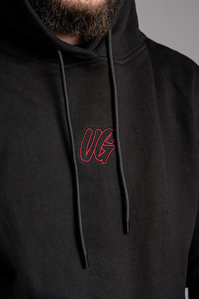 HYPE HOODIE BLACK/RED