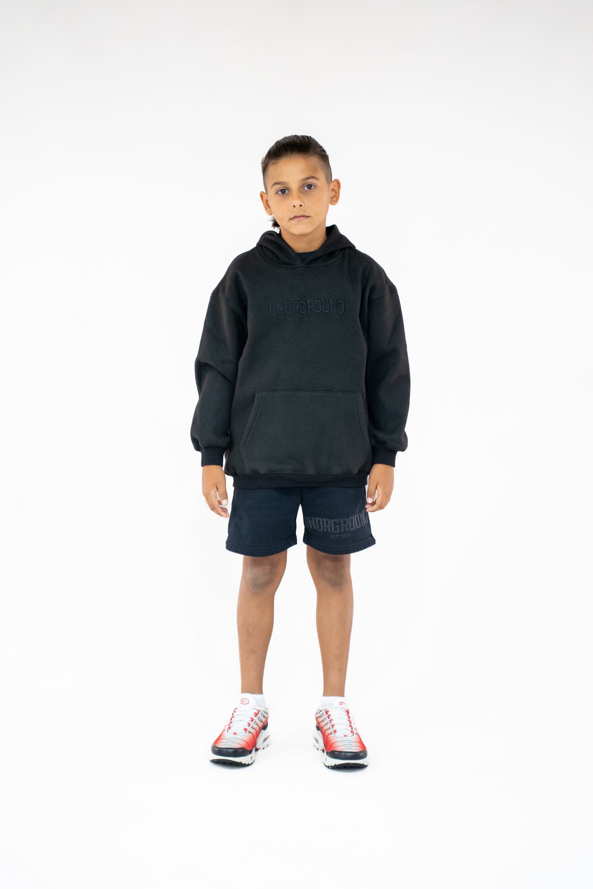 Kids Black " Moving In Silence " Hoodie