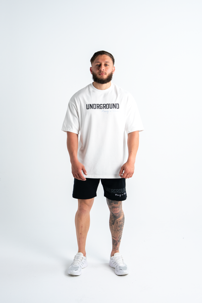 MOVING IN SILENCE TEE x SNOW/BLUE