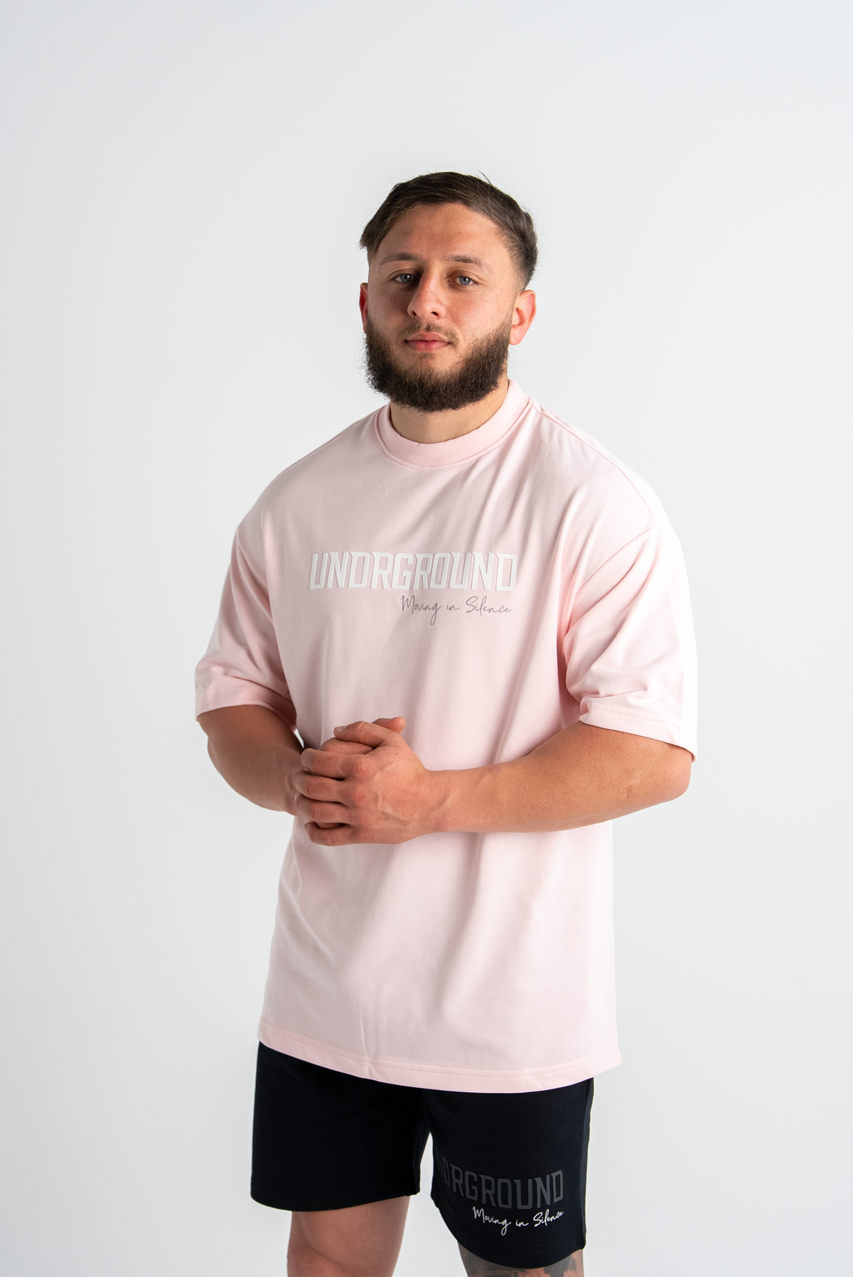 MOVING IN SILENCE TEE x FADED ROSE