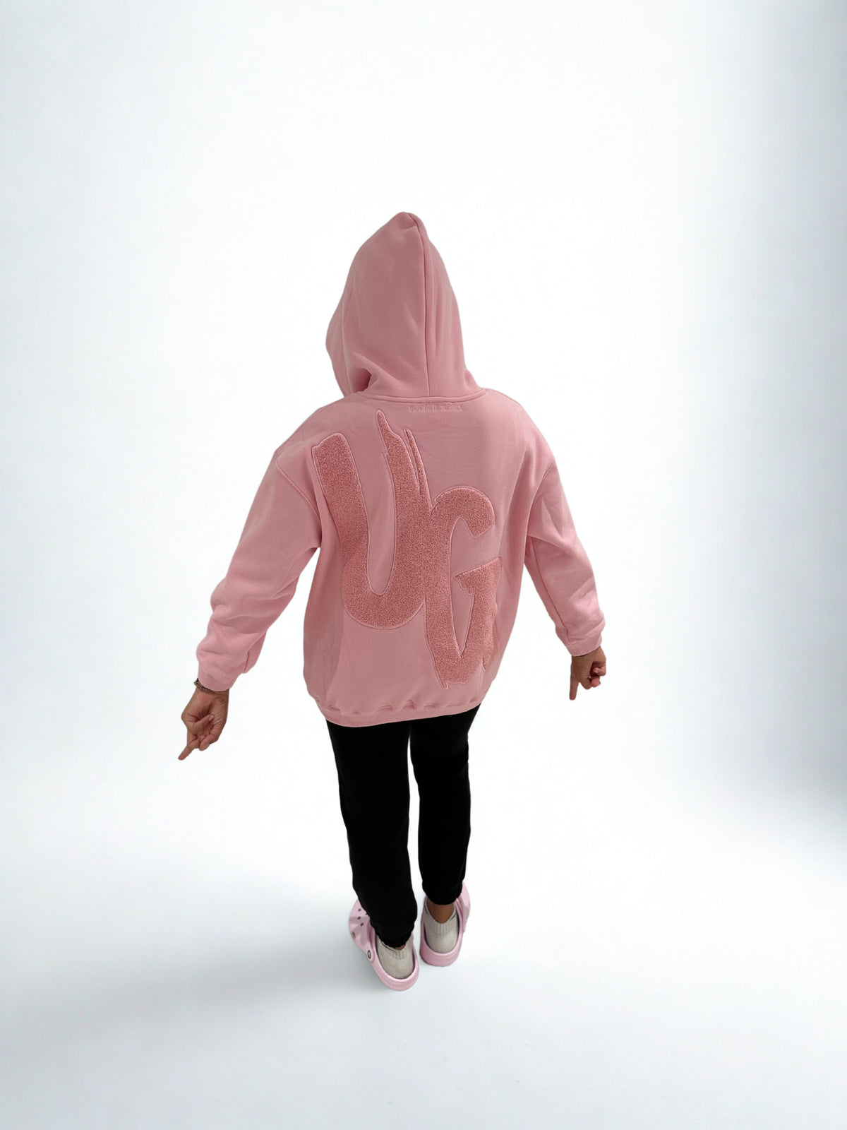 Kids Pink " Moving In Silence " Hoodie