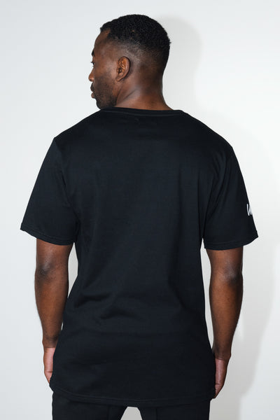 Fitted Black Tee “OUT THA MUD”