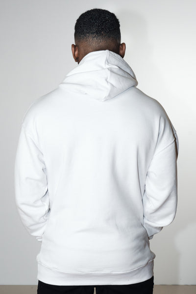 Oversized Hoodie White/Grey