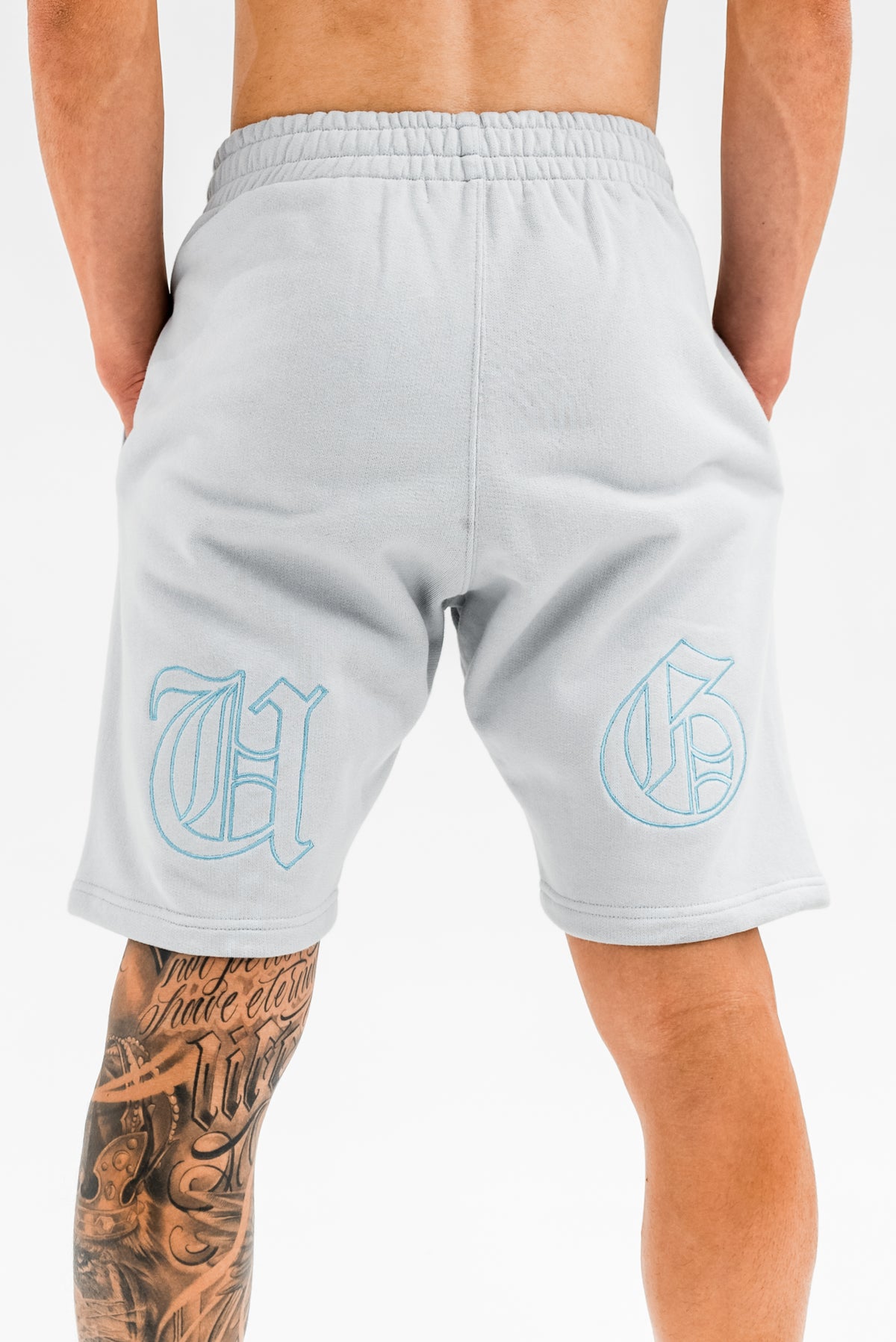 Cotton Shorts x Blue Grey